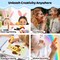 Ohuhu Tempera Paint Sticks for Kids, Washable 36 Colors Tempera Paint, Quick Drying, Non-toxic for Drawing, Graffiti, Works Great on Paper Glass Wood Ceramic Canvas Rock